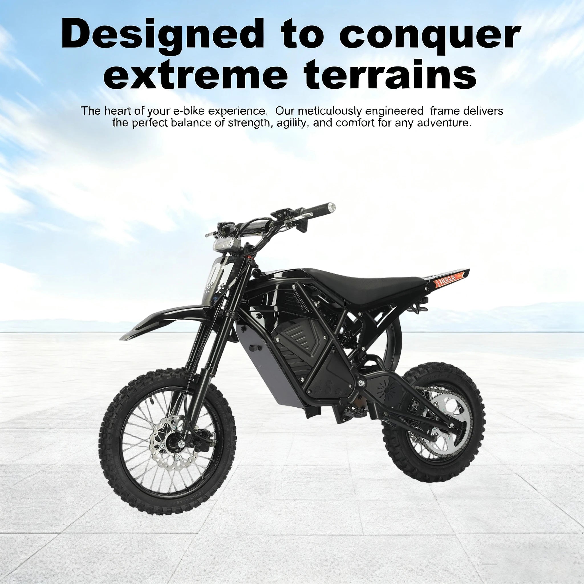 US 3-7 Delivery Electric Dirt Bike 48V Lithium Battery Full Suspension Electric Mountain Bike