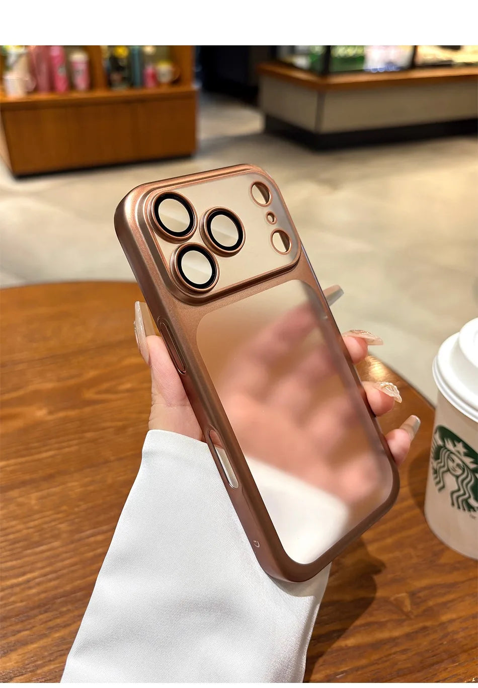 Luxury Matte Hard PC Ultra Slim Case for iPhone 17 Pro Max 17Pro ProMax Plating Camera Film Protector Frosted Shockproof Cover