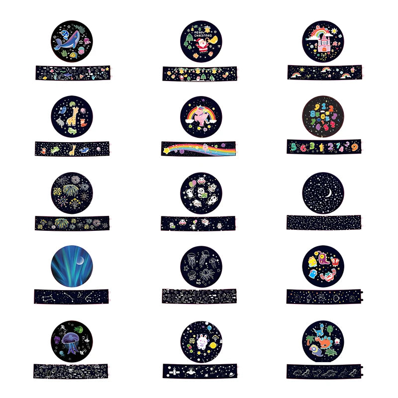 Ocean Starry Projector Small Night Light Constellation Galactic Nebula Projection Lamp 360 Degree Rotation for Children's Gift