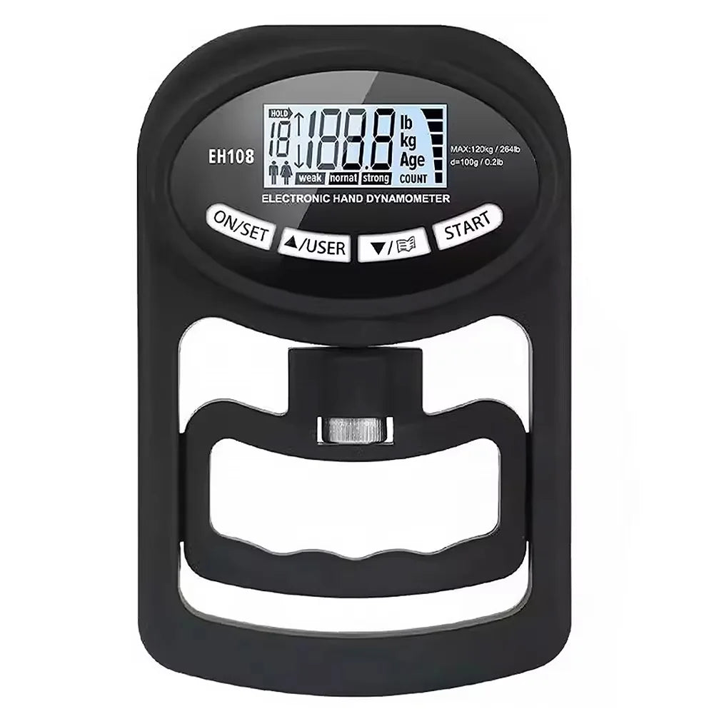 265Lbs/120Kg Digital Hand Dynamometer Grip Grip Strength Tester with LCD Screen for Forearm Training Finger Power Weightlifting