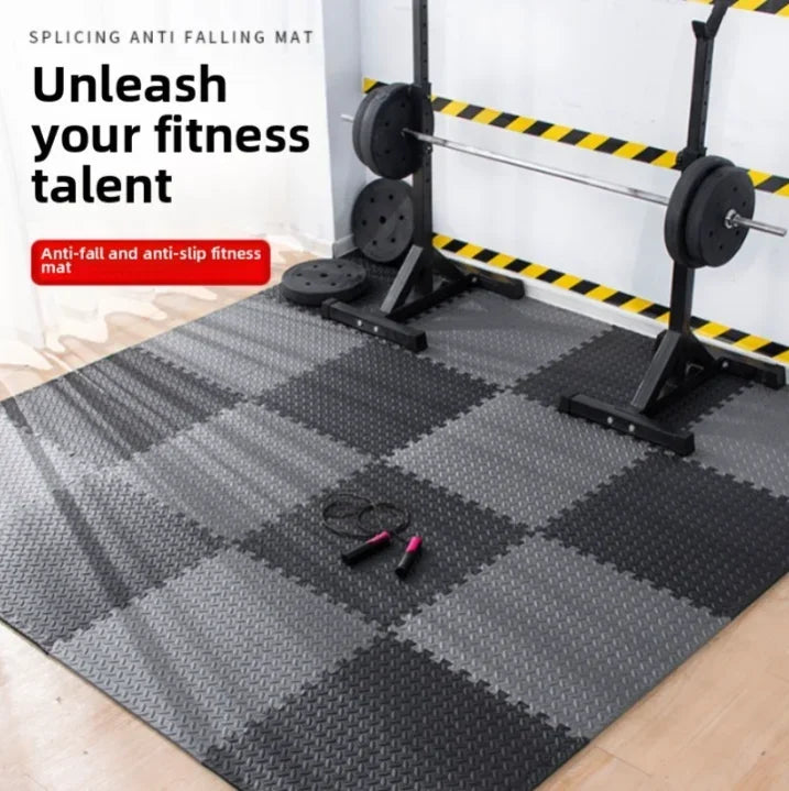 8/16 Pcs Foam Fitness Non Slip Yoga Mat Fitness Floor Tile Protection Pad Fitness Equipment Mat Suitable for Indoor Fitness