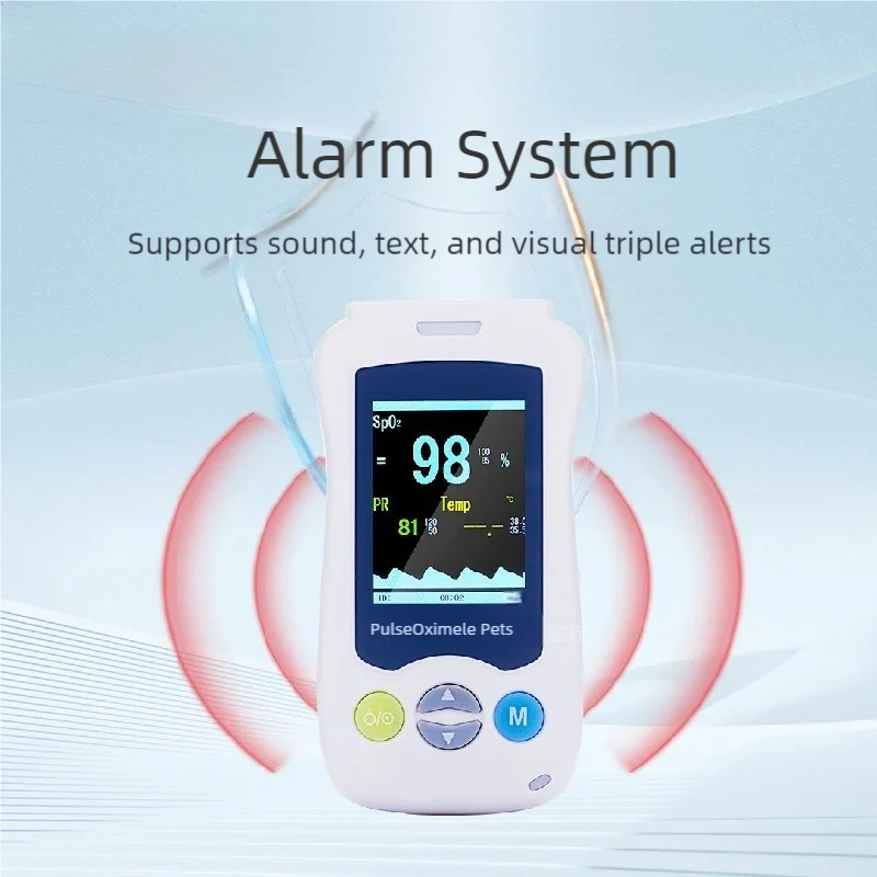 Handheld Pulse Oximeter Monitor for Pulse Rate and Oxygen Saturation Veterinary Medical SPO2 and PR, pet clinic equipment