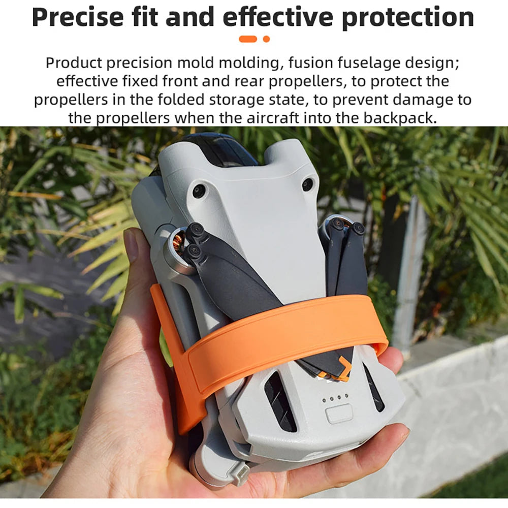 BRDRC Propeller Holder for DJI Mini 3/Mini 3 Pro Drone Wings Stabilizer Protector Blades Fixed Strap Mount Guard Accessories