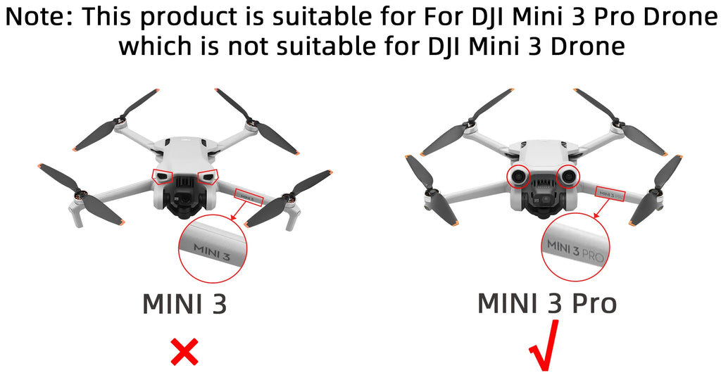 BRDRC Propeller Holder for DJI Mini 3/Mini 3 Pro Drone Wings Stabilizer Protector Blades Fixed Strap Mount Guard Accessories