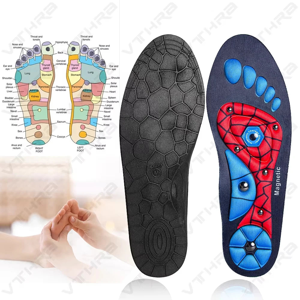 Therapy Sports Insoles Massage Medical Magnetic  Foot Weight Loss Slimming Acupressure Insole Anti-fatigue Health Care Shoe Pads
