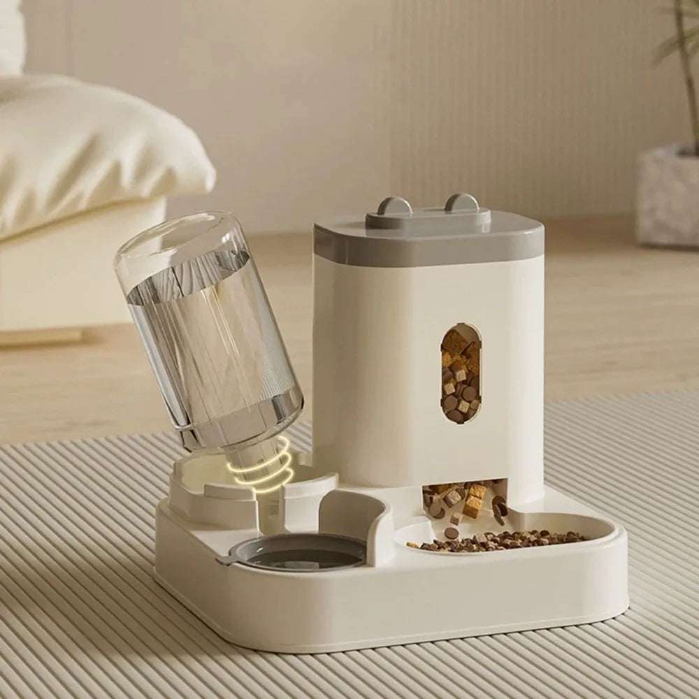 Automatic Pet Feeder & Water Dispenser for Cats Dogs - Smart Food Feeding Station, Automatic Waterer, Pet Supplies