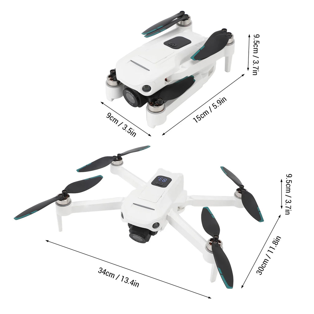 Drone Dual Camera APP Control LCD Display Remote Control Intelligent Obstacle Avoidance WIFI 5G RC Quadcopter