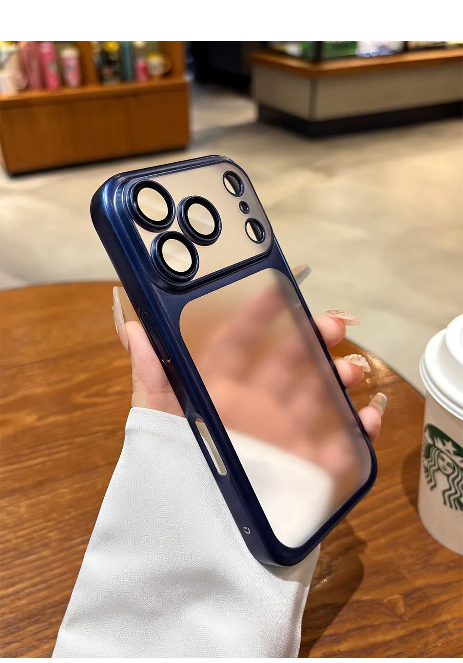 Luxury Matte Hard PC Ultra Slim Case for iPhone 17 Pro Max 17Pro ProMax Plating Camera Film Protector Frosted Shockproof Cover