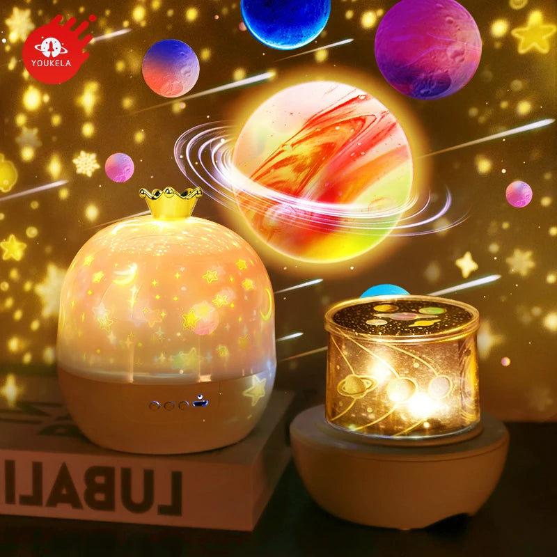Ocean Starry Projector Small Night Light Constellation Galactic Nebula Projection Lamp 360 Degree Rotation for Children's Gift