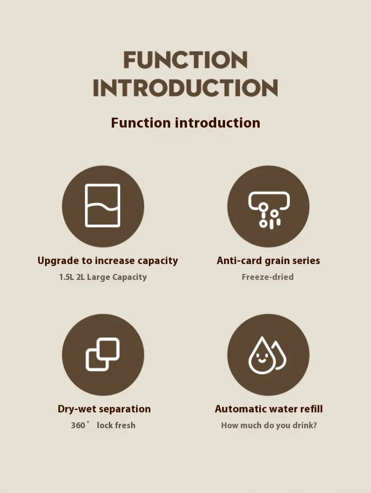 Automatic Dog Cat Feeder and Water Dispenser Gravity Food Feeder and Waterer Set with Pet Food Bowl Universal Pet Products