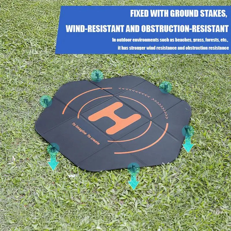 Volodymyr 80cm(31’’)  Drone Landing Pad Fast-Fold Double-Sided Waterproof for DJI Mavic 3 Pro/ Phantom 4 Pro/ Autel EVO II