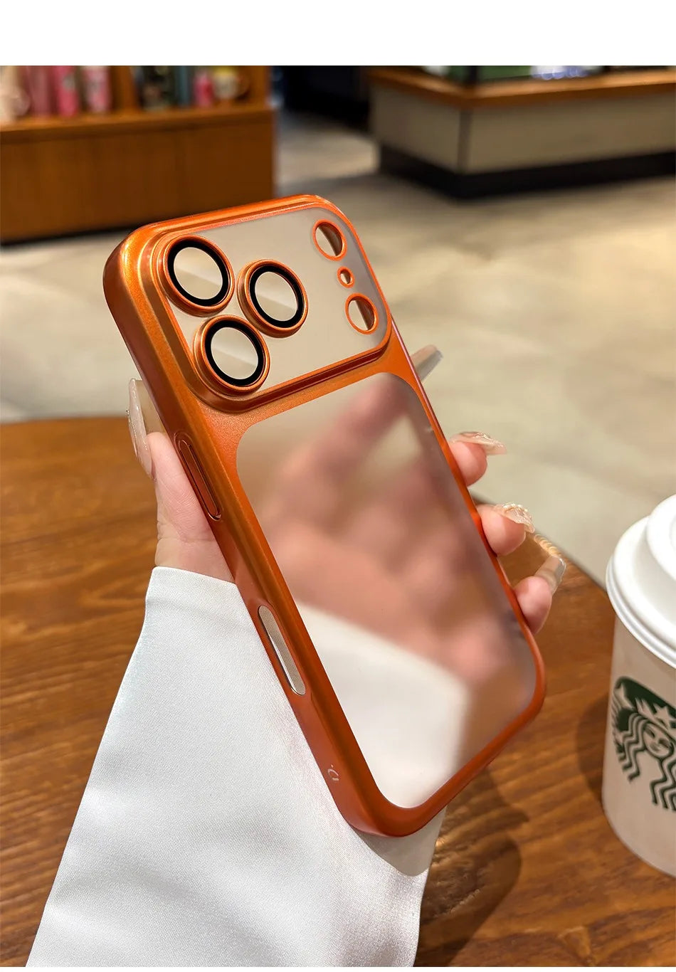 Luxury Matte Hard PC Ultra Slim Case for iPhone 17 Pro Max 17Pro ProMax Plating Camera Film Protector Frosted Shockproof Cover