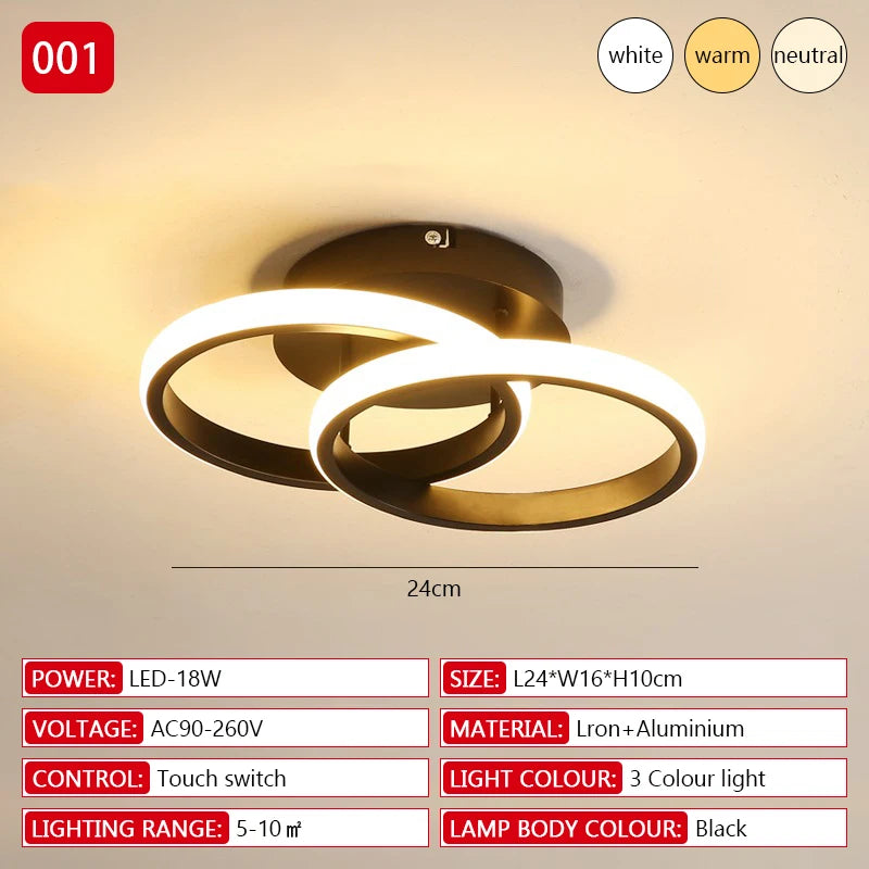 LED 20W Aisle Ceiling Light Modern Home Lighting LED Surface Mounted Bedroom Living Room Corridor Light Staircase Balcony Light