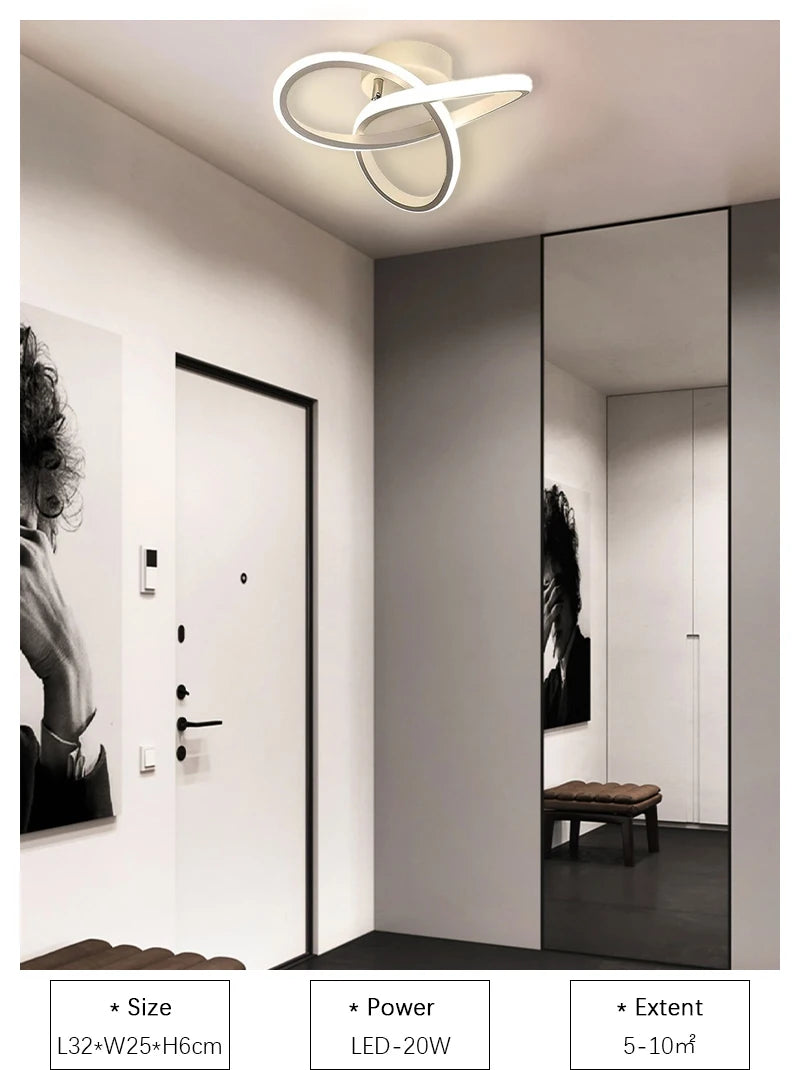 LED 20W Aisle Ceiling Light Modern Home Lighting LED Surface Mounted Bedroom Living Room Corridor Light Staircase Balcony Light