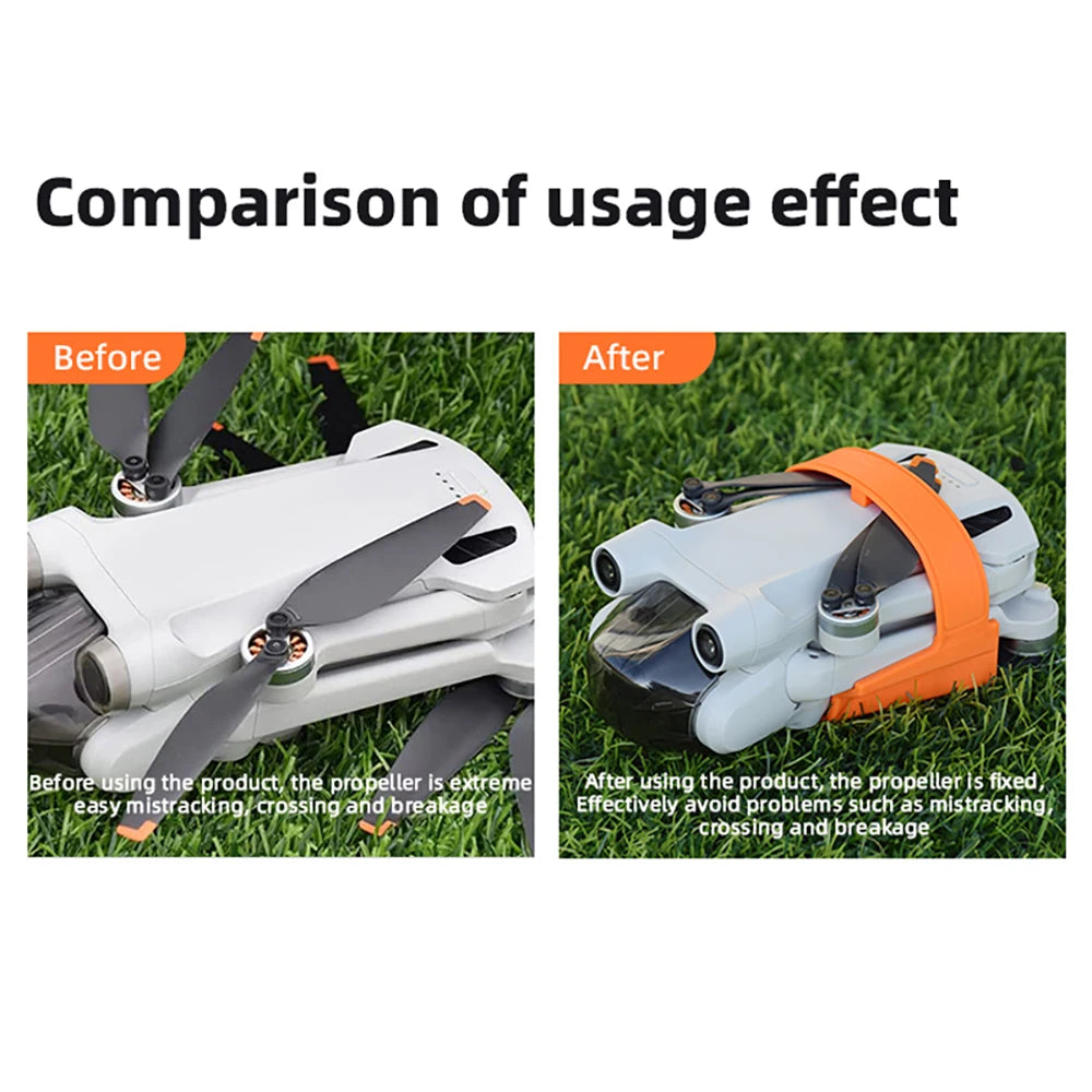 BRDRC Propeller Holder for DJI Mini 3/Mini 3 Pro Drone Wings Stabilizer Protector Blades Fixed Strap Mount Guard Accessories