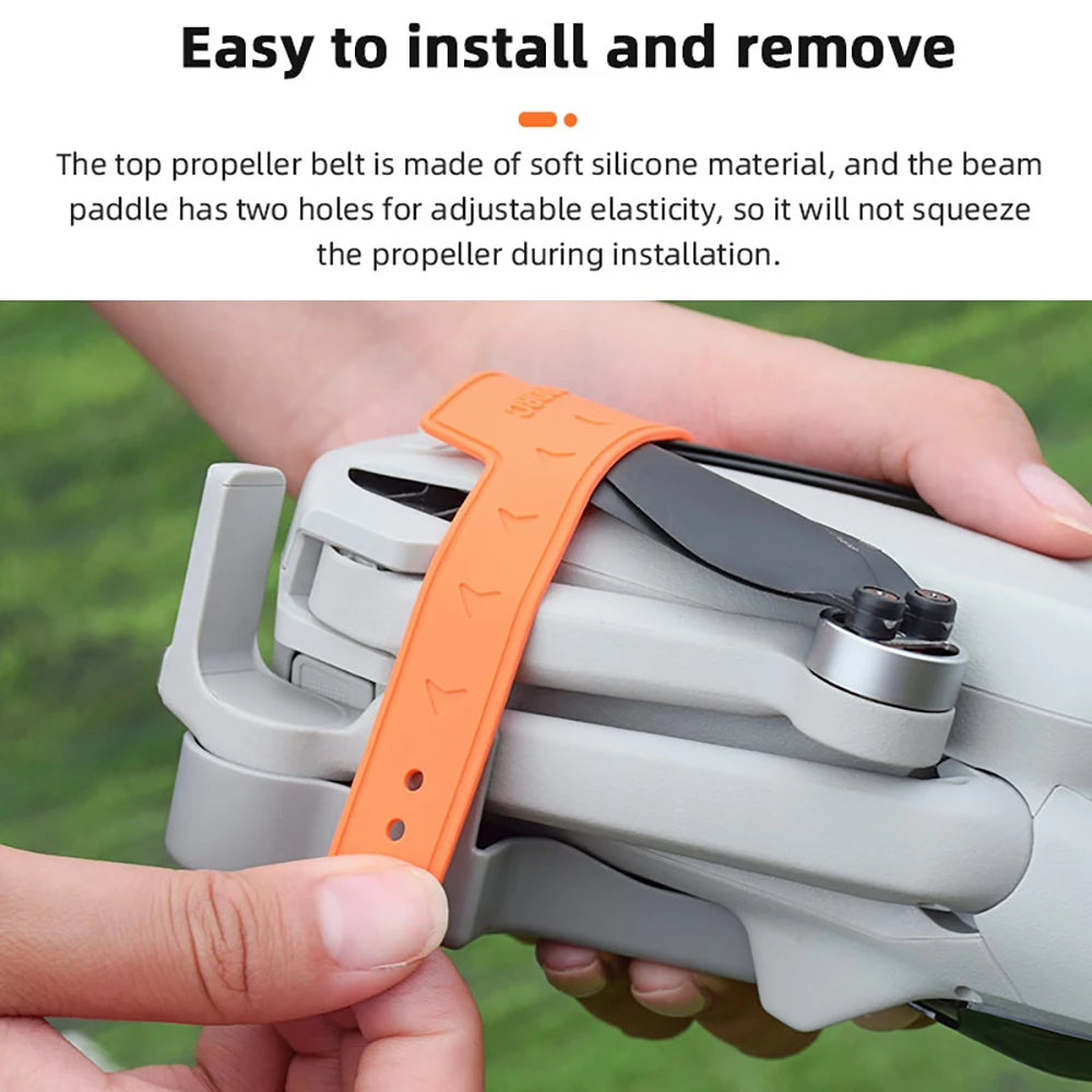 BRDRC Propeller Holder for DJI Mini 3/Mini 3 Pro Drone Wings Stabilizer Protector Blades Fixed Strap Mount Guard Accessories