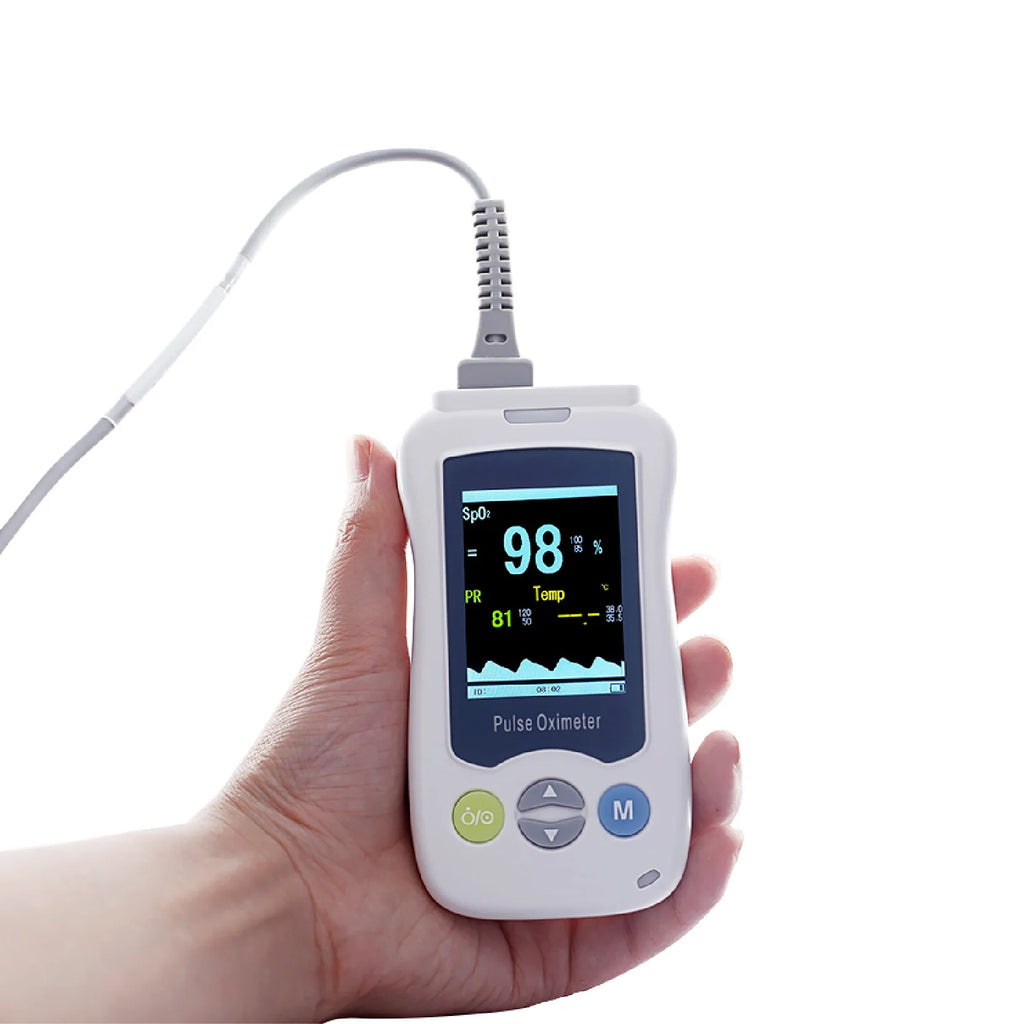 Handheld Pulse Oximeter Monitor for Pulse Rate and Oxygen Saturation Veterinary Medical SPO2 and PR, pet clinic equipment