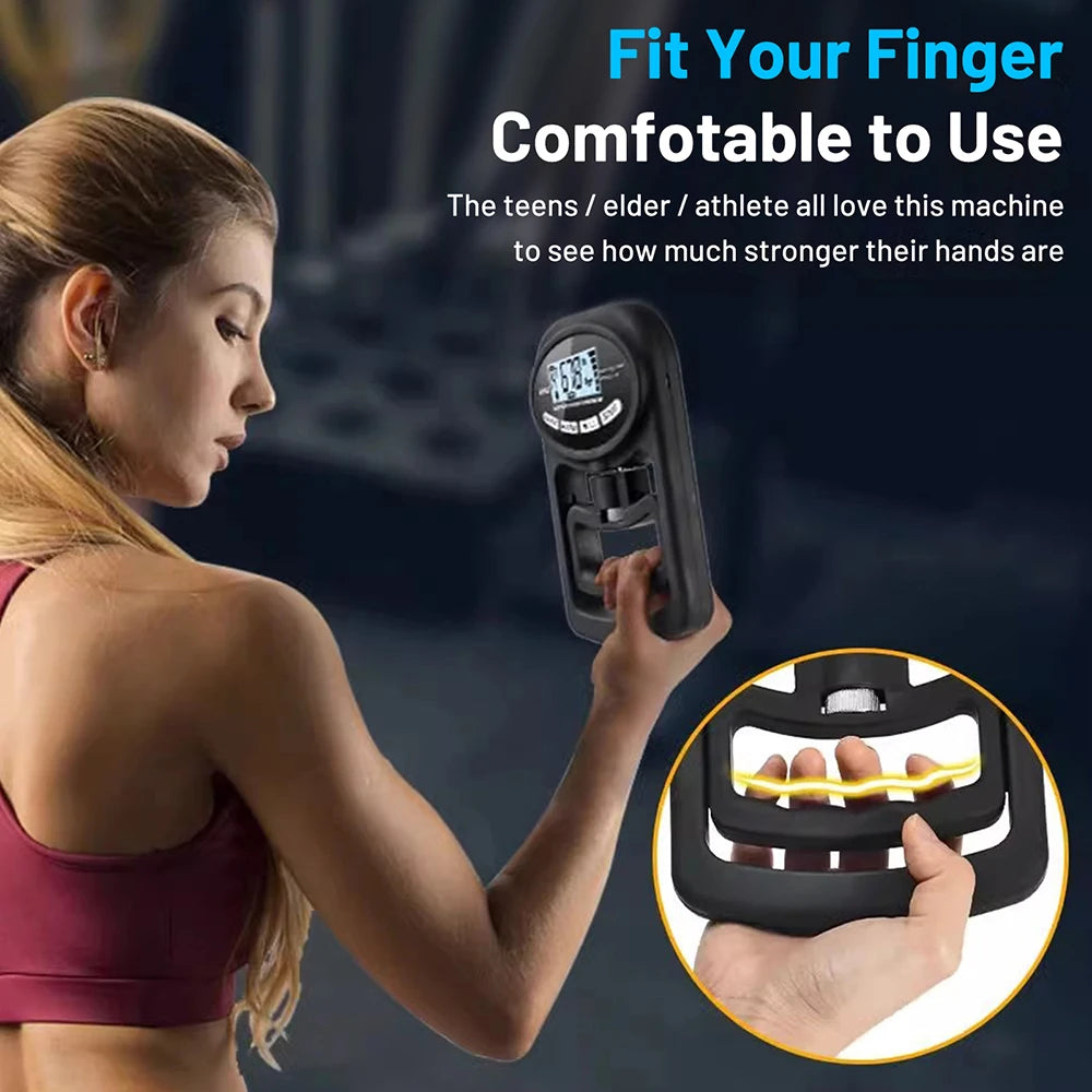 265Lbs/120Kg Digital Hand Dynamometer Grip Grip Strength Tester with LCD Screen for Forearm Training Finger Power Weightlifting