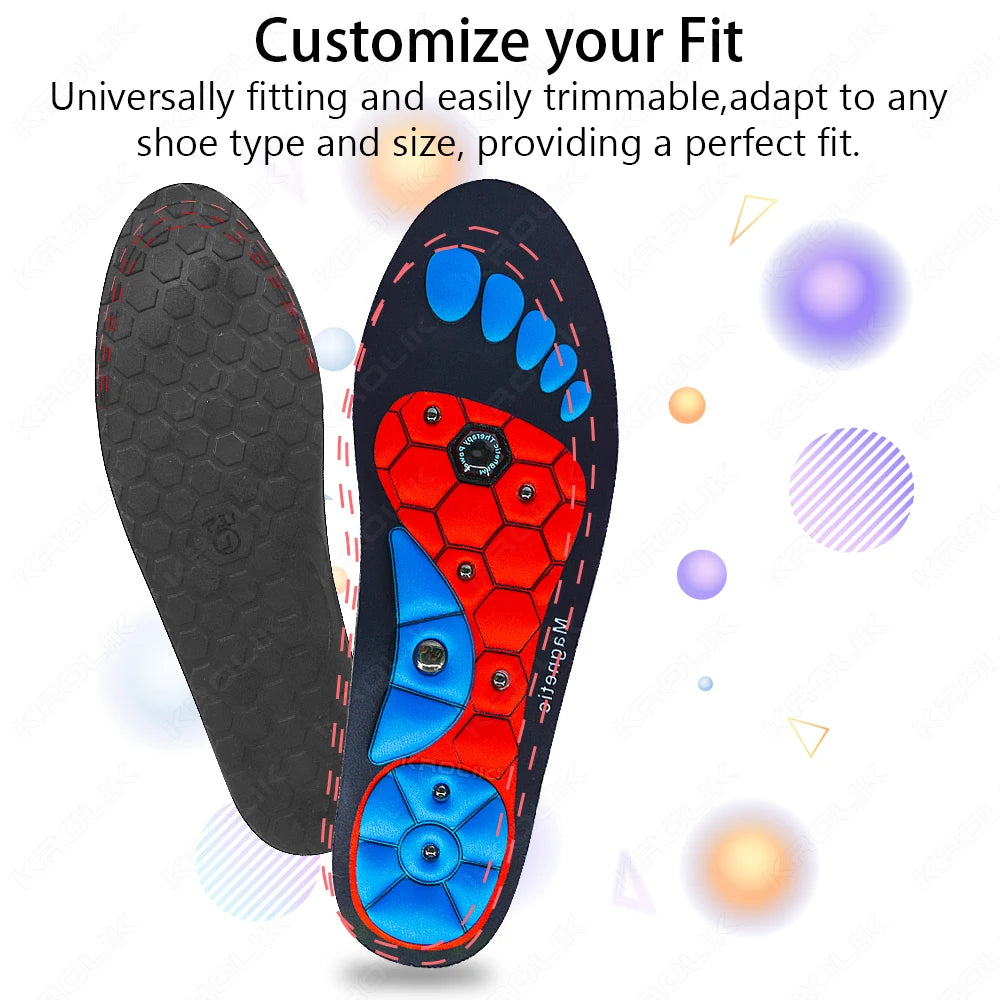 Therapy Sports Insoles Massage Medical Magnetic  Foot Weight Loss Slimming Acupressure Insole Anti-fatigue Health Care Shoe Pads