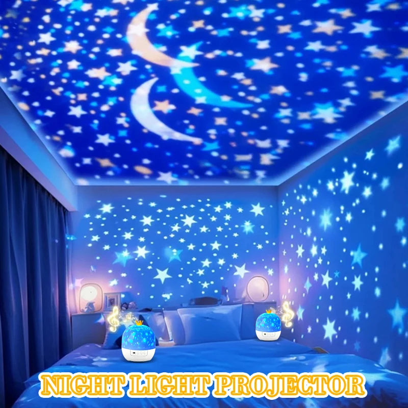 Ocean Starry Projector Small Night Light Constellation Galactic Nebula Projection Lamp 360 Degree Rotation for Children's Gift