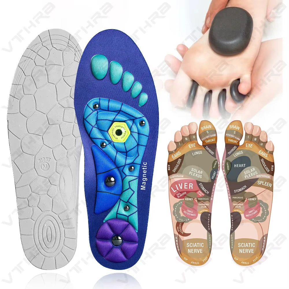 Therapy Sports Insoles Massage Medical Magnetic  Foot Weight Loss Slimming Acupressure Insole Anti-fatigue Health Care Shoe Pads