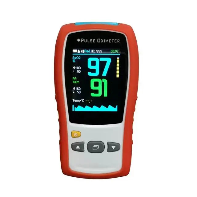 SPO2 PR TEMP 2.8Inch Handheld Pulse Oximeter Neonate Child Adult Medical Monitor