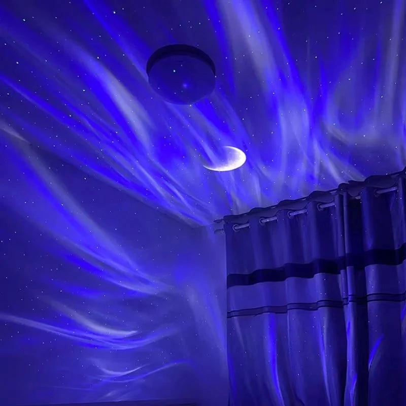 Ocean Starry Projector Small Night Light Constellation Galactic Nebula Projection Lamp 360 Degree Rotation for Children's Gift