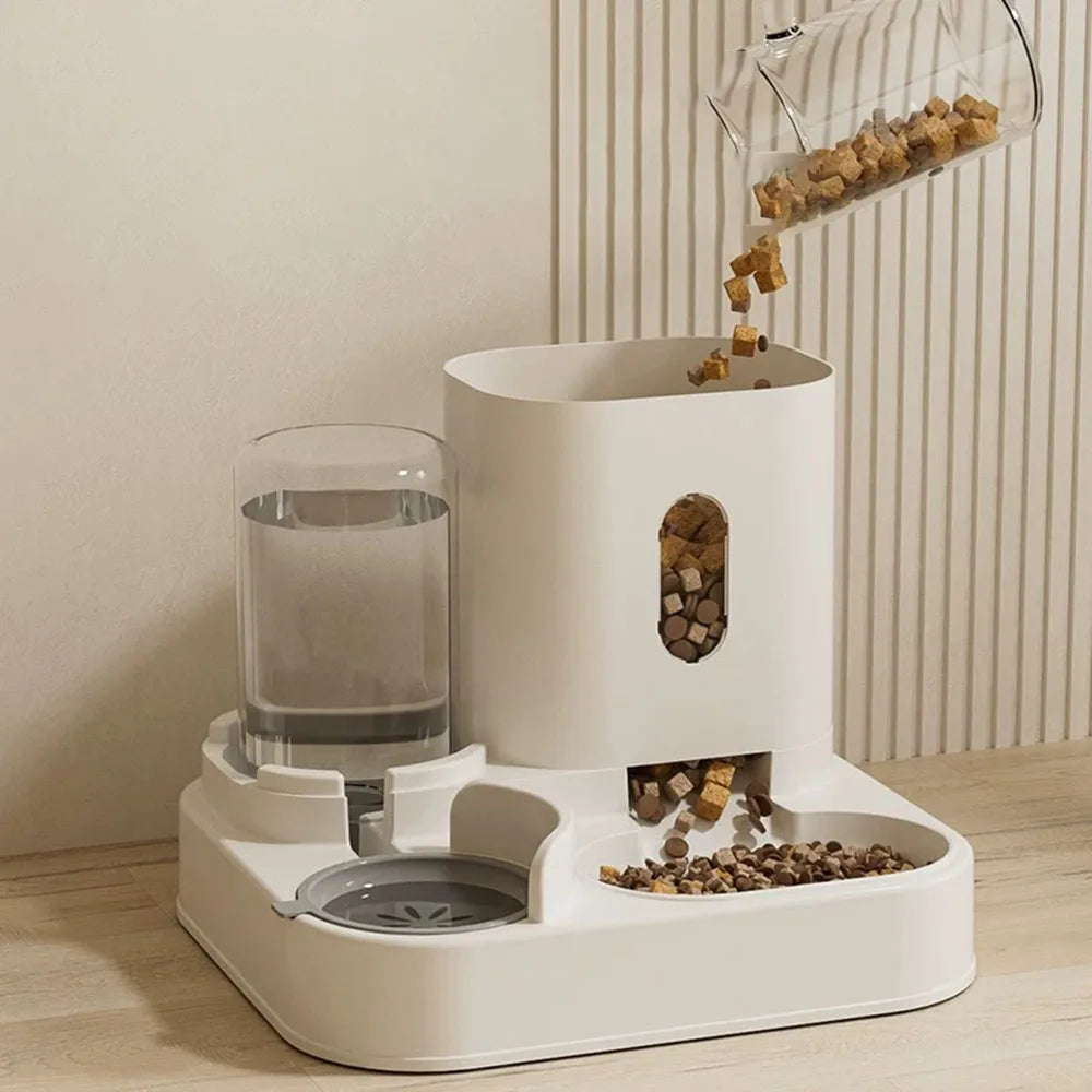 Automatic Pet Feeder & Water Dispenser for Cats Dogs - Smart Food Feeding Station, Automatic Waterer, Pet Supplies