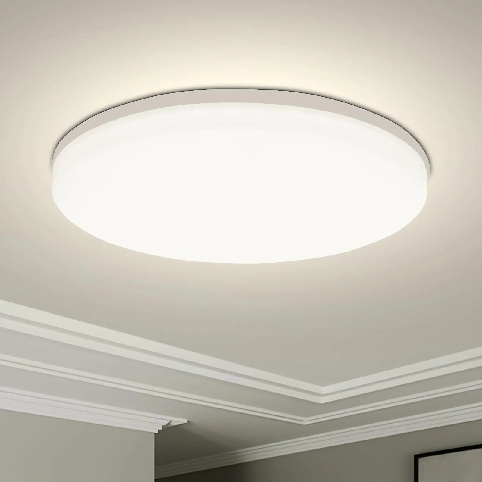 Round LED Ceiling Light Modern Home Decorative Ceiling Lighting Fixture 18/24/36/48W Living Room Bedroom Indoor Kitchen Lighting