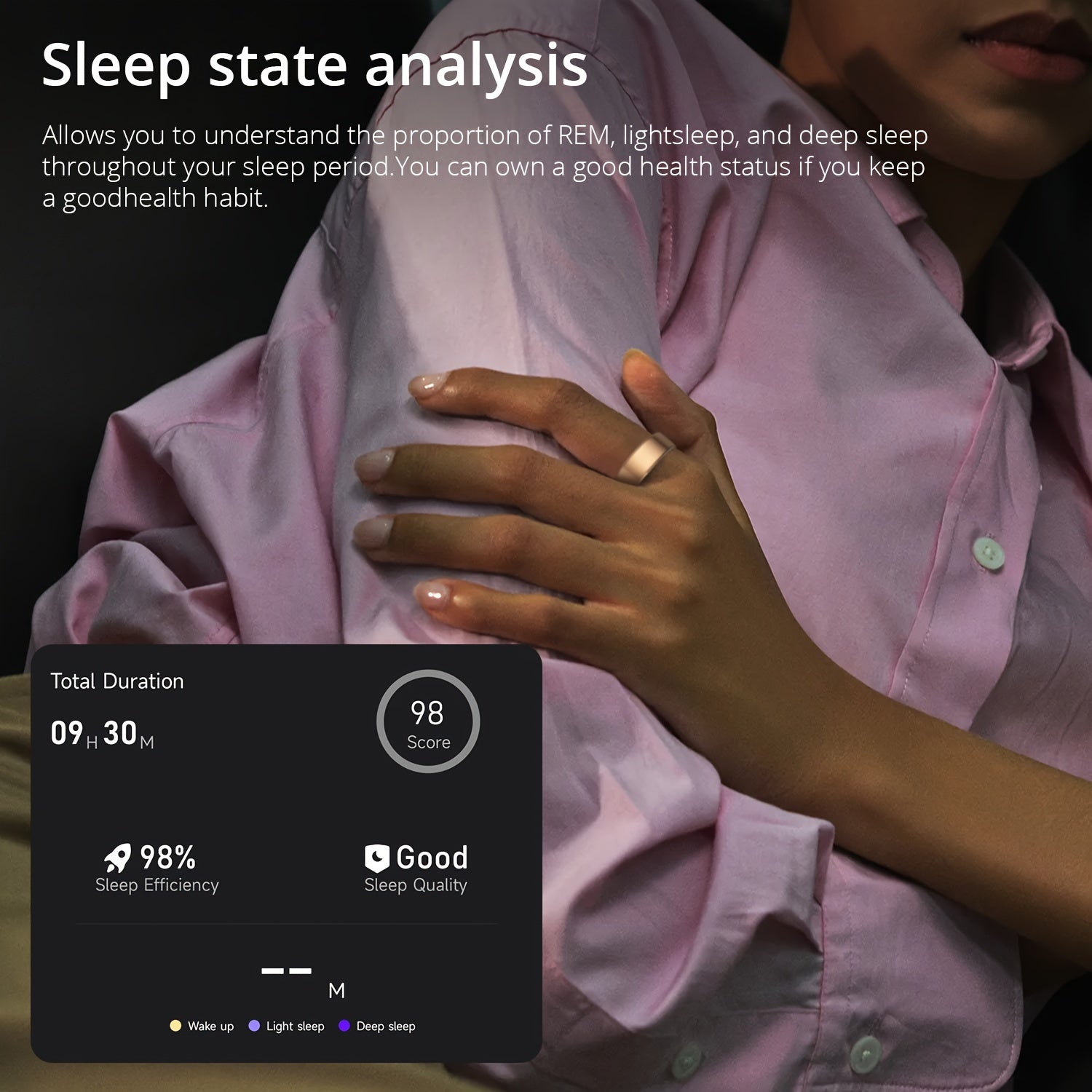 Smart Fitness Tracker Ring - Monitor Steps, Distance, Calories, Sleep, Sports - Perfect Gift for Women and Men with Advanced Health and Wellness Features