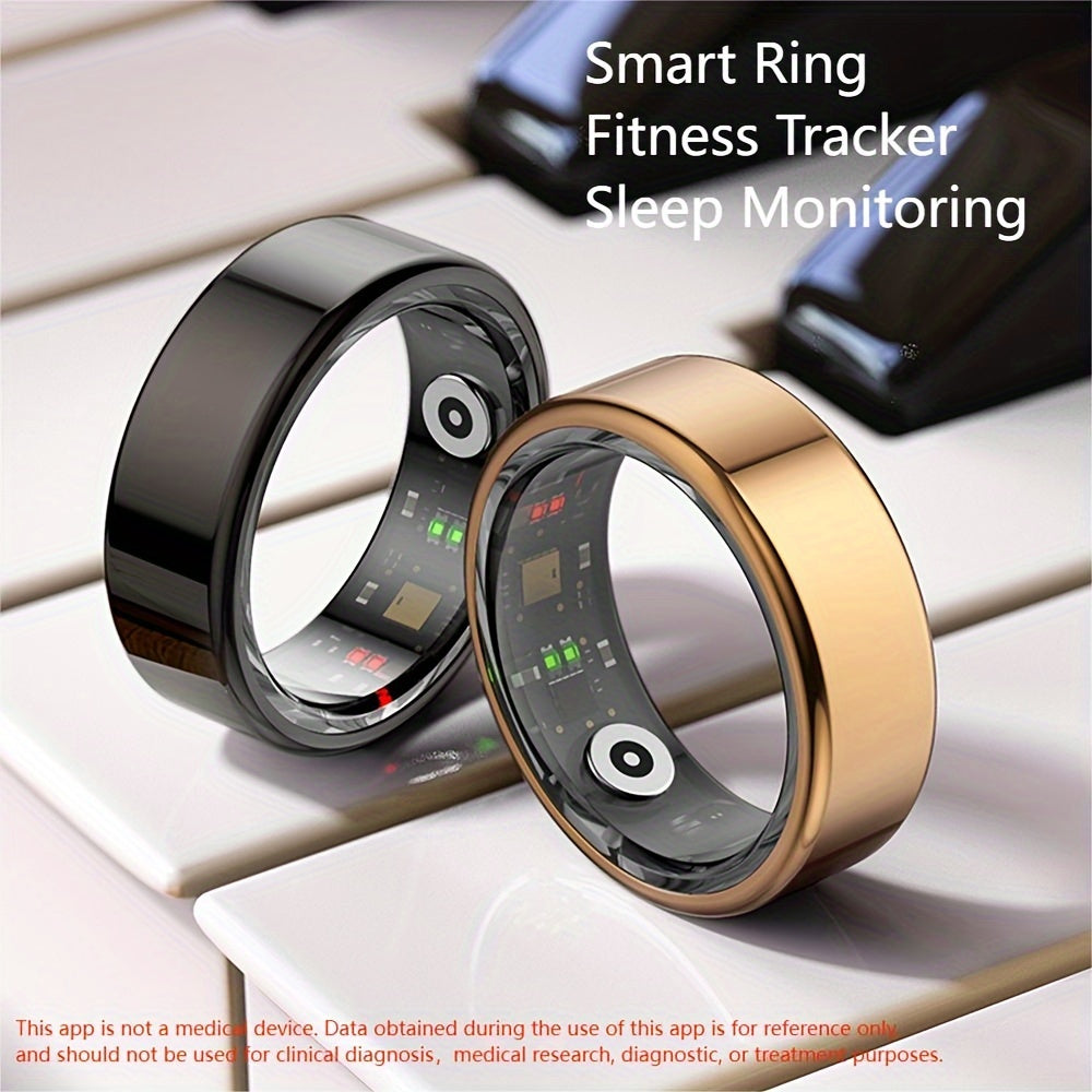 Smart Fitness Tracker Ring - Monitor Steps, Distance, Calories, Sleep, Sports - Perfect Gift for Women and Men with Advanced Health and Wellness Features